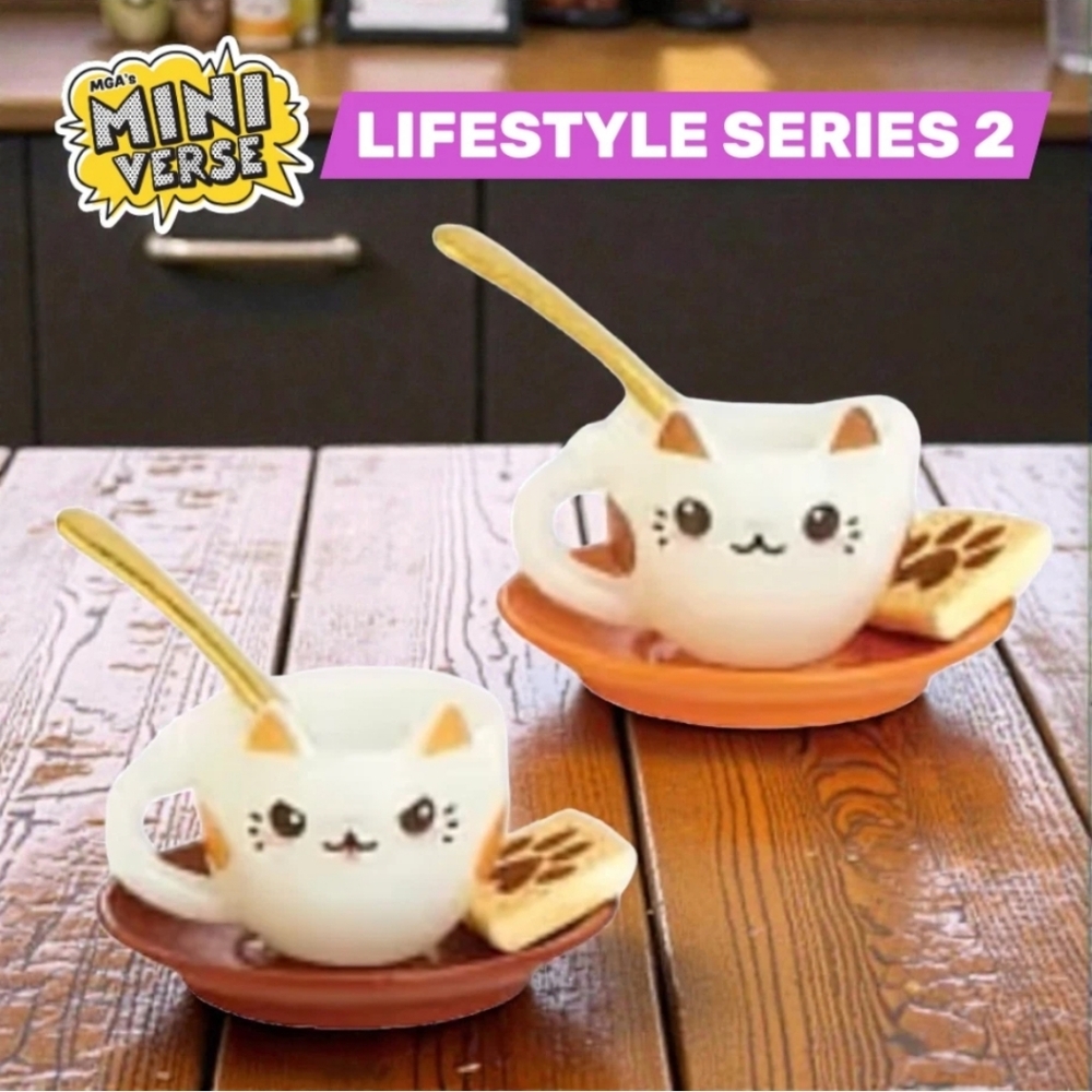 Miniverse Make It Mini Calico Kitty Teacups